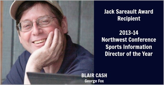 Blair Cash Selected 2014 Jack Sareault Award Winner